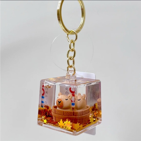 🔥🔥🔥2/$12✨Trendy KR Float capybara MX keychain - Picture 2 of 5